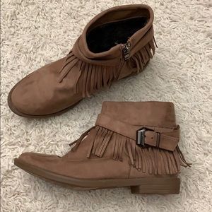 SOLD Fringe Booties